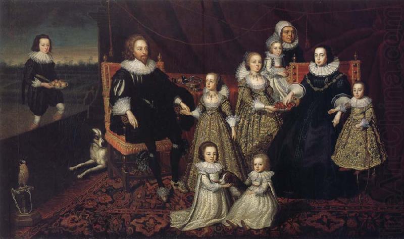 unknow artist Sir Thomas Lucy III and his family china oil painting image
